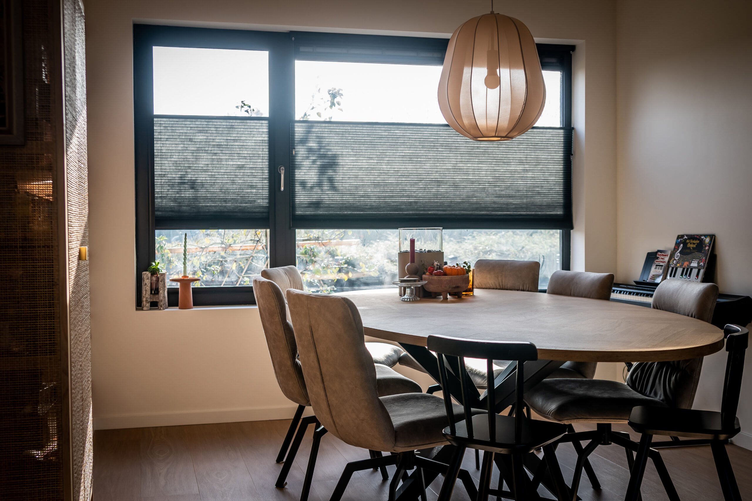 Vast glas | 3 vakken horizontaal | aluminium