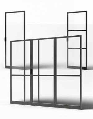 Staalo dubbele taatsdeur kruismodel met zijlicht rechts bij Toelevering Online